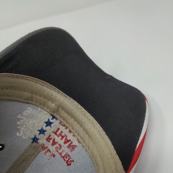 All Faster Than Dialing 911 USA Flag Strapback Hat Camouflage OSFM Patriotic - Picture 7 of 8